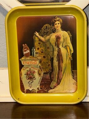 ❤️Rare 11x13 Lillian Nordica 80 th Anniversary Coca Cola Tray